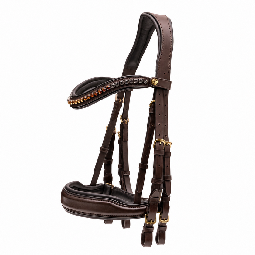 The Sarah - Maple Brown Leather Double