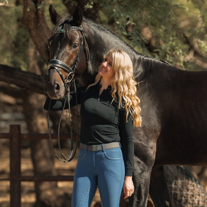 The Eiffel Tower Black Leather Snaffle Bridle