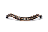 The Sun King Brown Patent Leather Snaffle Bridle