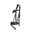 The Sarah - Maple Brown Leather Snaffle Bridle with Removable Flash
