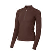 Heidi - Long Sleeve Riding Top with Crystal Fabric Trim