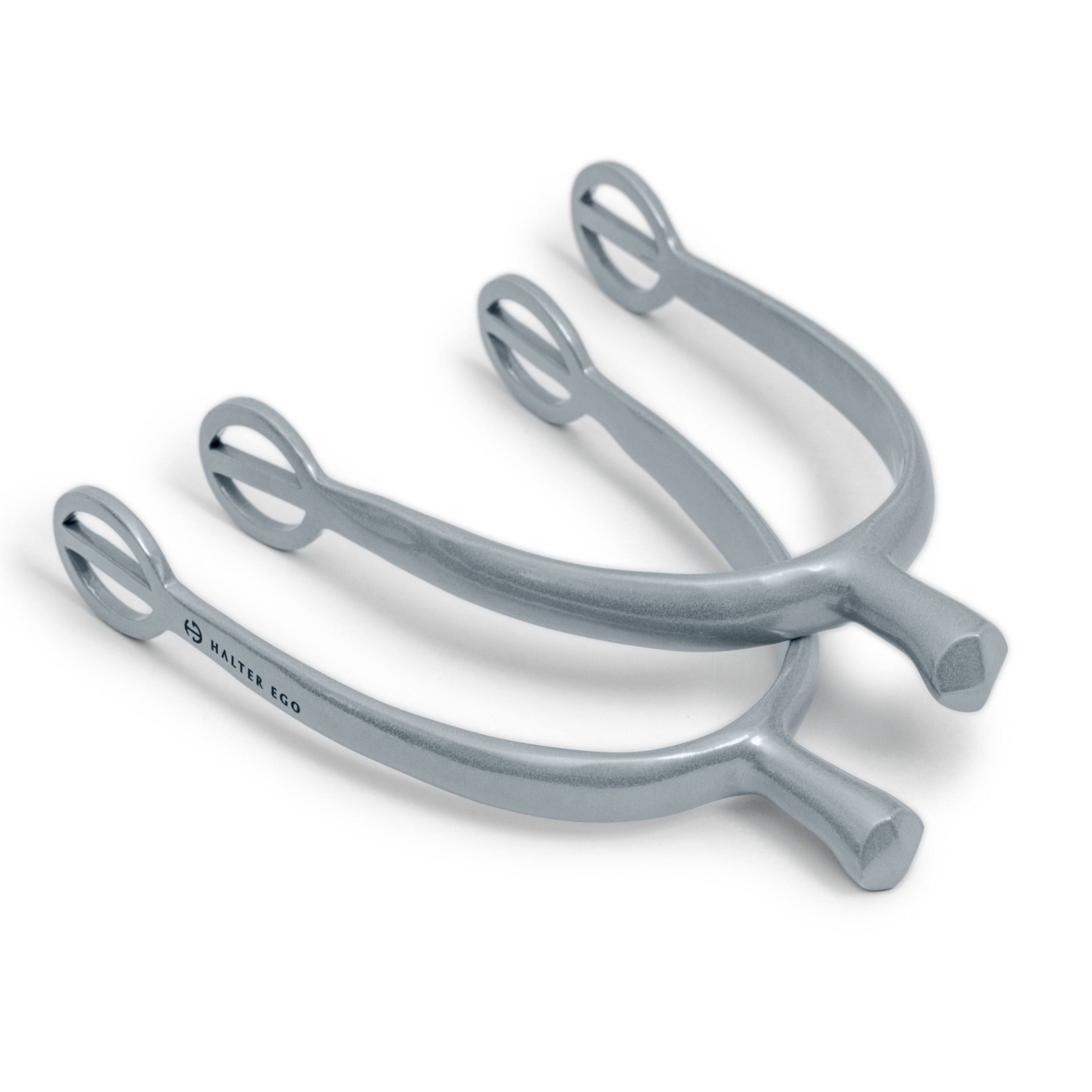 Antique Silver Spurs with 3D Shank