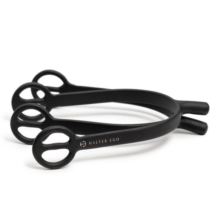 Matte Black Spurs - Short Shank