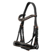 LIMITED EDITION: Aurelia Black Patent & Rose Gold Double Bridle