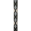 Sierra Blanca  -Gunmetal Grey, Silver & Pearl Black Leather Polo Belt