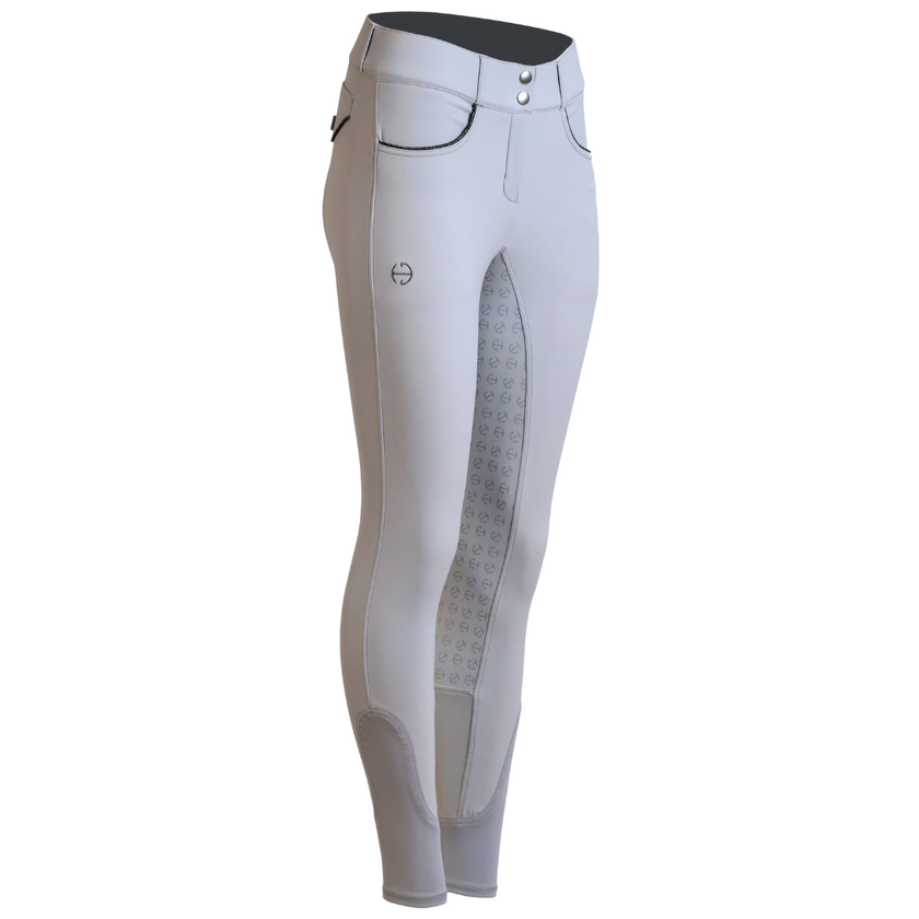 Evolution Mid Waist Full Seat Breeches - Light Alloy Gray