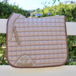 Satin Classic Dressage Saddle Pad - Champagne Taupe
