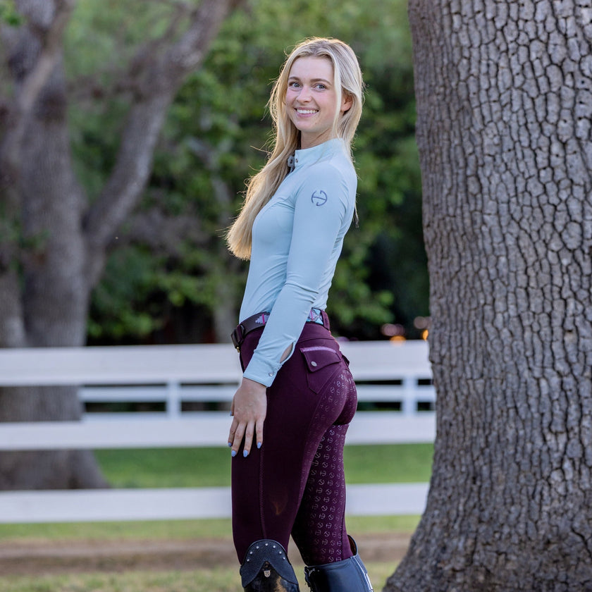 Kimberly Full Seat Breeches - Wine