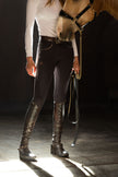 Evolution Knee Patch Breeches - Black + Rose Gold