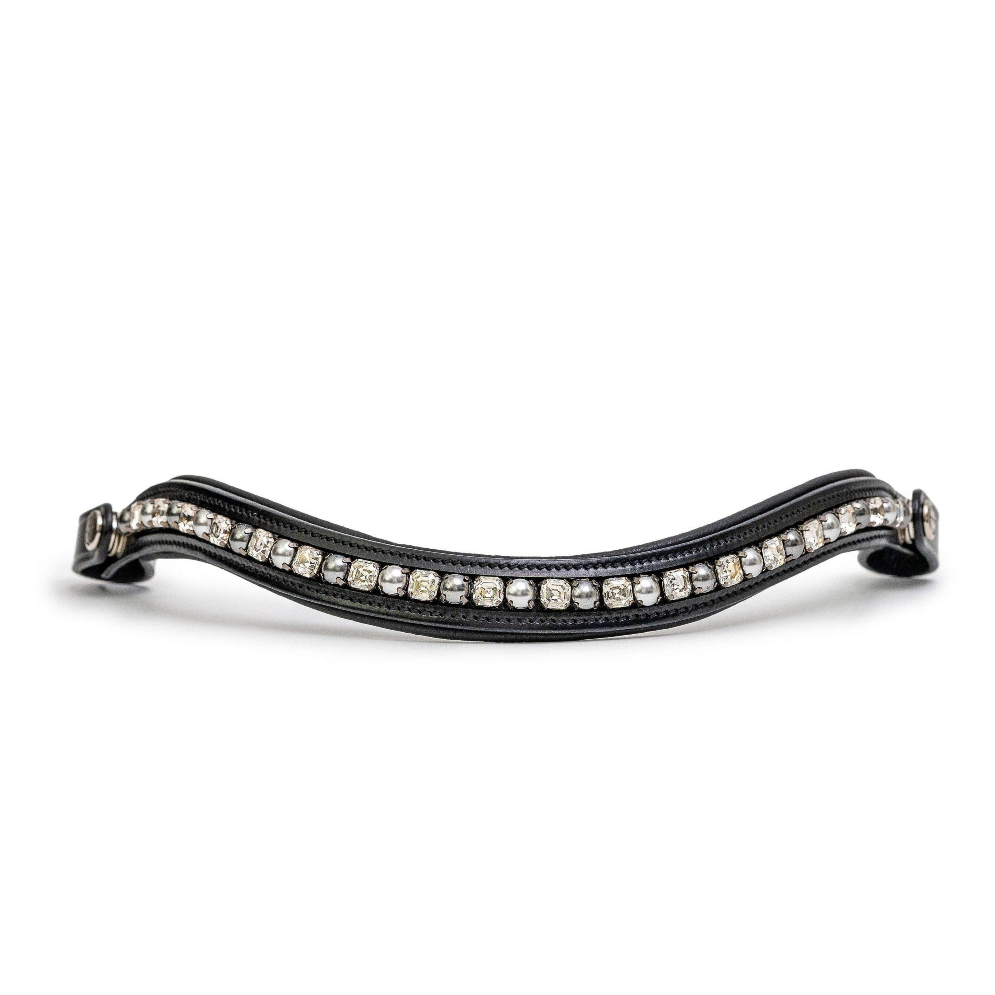 Brixton Non-Patent Black Leather Double Bridle - UPDATED DESIGN