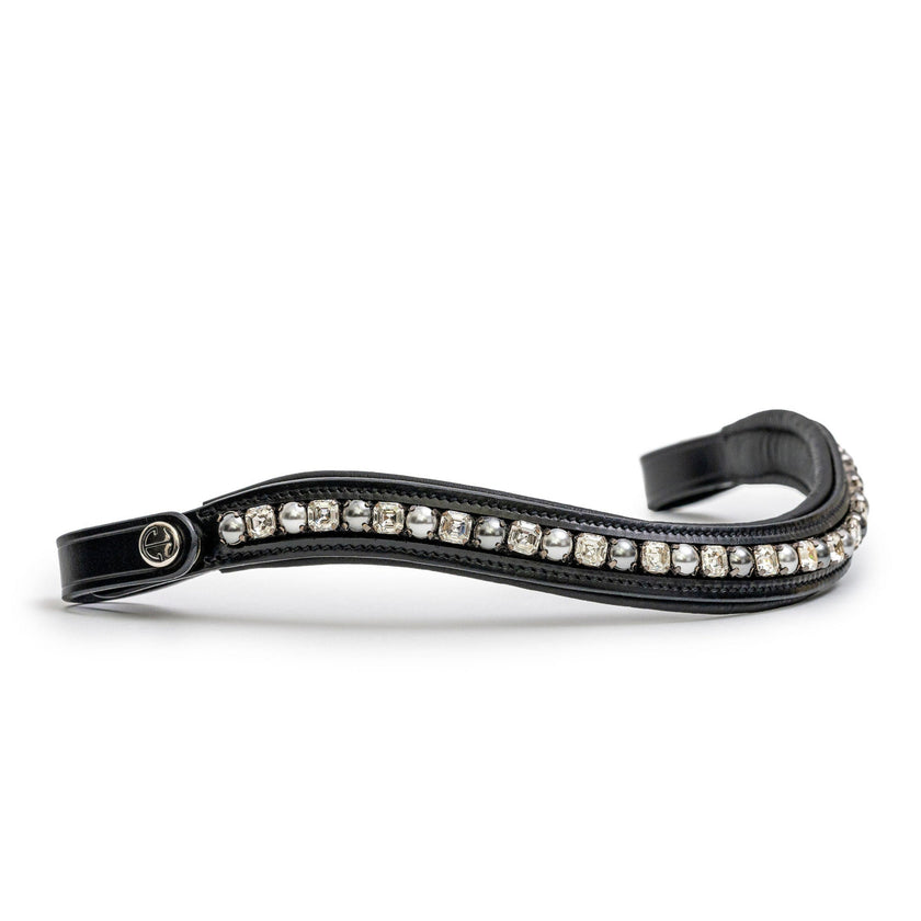 Brixton Non-Patent Black Leather Double Bridle - UPDATED DESIGN