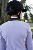 Grand Prix Ladies EQJ 3 Button Show Coat, Lilac with Chocolate Collar
