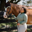 Roxana - Black & Luxe Gray Long Sleeve Riding Shirt