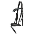 Doc Marten Black Leather Snaffle Bridle with Removable Flash