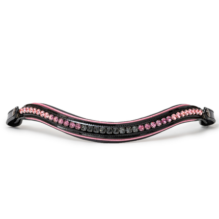 The Ellie Black Patent Leather Snaffle Bridle With Removable Flash